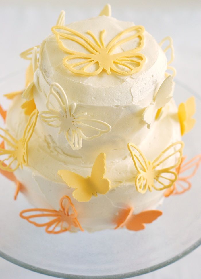 Butterfly Cake - Bake at 350°